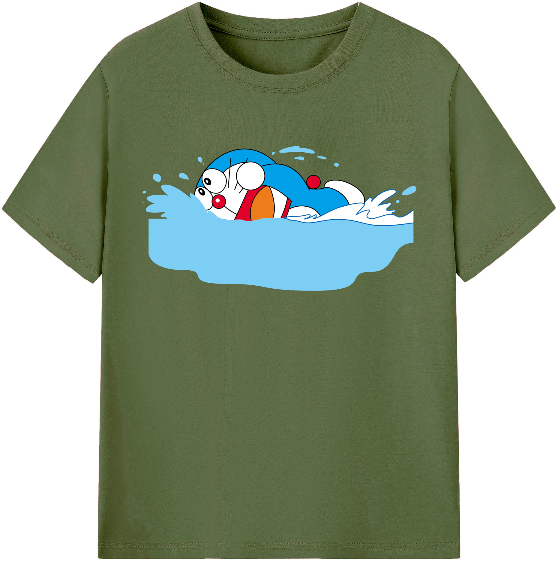 （画像用） ドラえもん Doraemon 綿100％半袖Tシャツ（フロントプリント）
